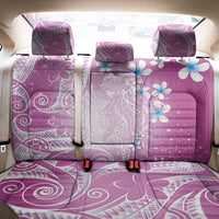 Polynesian Jellyfish Back Car Seat Cover With Plumeria Pink LT05 - Polynesian Pride