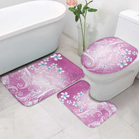 Polynesian Jellyfish Bathroom Set With Plumeria Pink LT05 - Polynesian Pride
