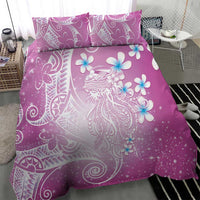 Polynesian Jellyfish Bedding Set With Plumeria Pink LT05 - Polynesian Pride