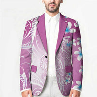 Polynesian Jellyfish Blazer With Plumeria Pink LT05 - Polynesian Pride