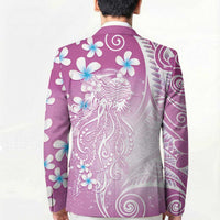 Polynesian Jellyfish Blazer With Plumeria Pink LT05 - Polynesian Pride