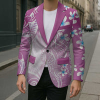 Polynesian Jellyfish Blazer With Plumeria Pink LT05 - Polynesian Pride