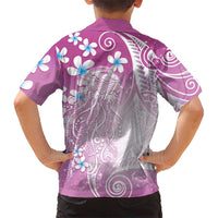 Polynesian Jellyfish Hawaiian Shirt With Plumeria Pink LT05 - Polynesian Pride
