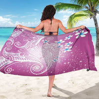 Polynesian Jellyfish Sarong With Plumeria Pink LT05 - Polynesian Pride