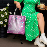 Polynesian Jellyfish Tote Bag With Plumeria Pink LT05 - Polynesian Pride