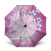 Polynesian Jellyfish Umbrella With Plumeria Pink LT05 One Size Folded 11.42 inch Opened Diameter 37.4 inch Pink - Polynesian Pride
