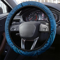 New Zealand Dream Catcher Steering Wheel Cover Maori Koru Pattern Blue Version LT05 - Polynesian Pride