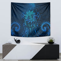 New Zealand Dream Catcher Tapestry Maori Koru Pattern Blue Version LT05 - Polynesian Pride