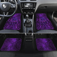 New Zealand Dream Catcher Car Mats Maori Koru Pattern Purple Version LT05 Set 4pcs Purple - Polynesian Pride