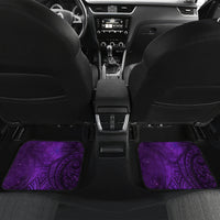 New Zealand Dream Catcher Car Mats Maori Koru Pattern Purple Version LT05 Set 2pcs - Back Purple - Polynesian Pride