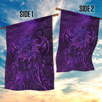 New Zealand Dream Catcher Garden Flag Maori Koru Pattern Purple Version LT05 - Polynesian Pride