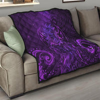 New Zealand Dream Catcher Quilt Maori Koru Pattern Purple Version