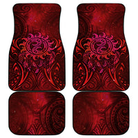 New Zealand Dream Catcher Car Mats Maori Koru Pattern Red Version LT05 - Polynesian Pride