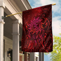 New Zealand Dream Catcher Garden Flag Maori Koru Pattern Red Version LT05 House Flag Red - Polynesian Pride