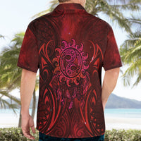 New Zealand Dream Catcher Hawaiian Shirt Maori Koru Pattern Red Version LT05 - Polynesian Pride