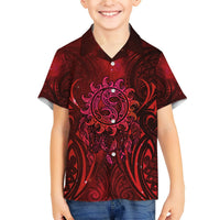 New Zealand Dream Catcher Hawaiian Shirt Maori Koru Pattern Red Version LT05 - Polynesian Pride