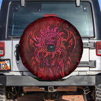 New Zealand Dream Catcher Spare Tire Cover Maori Koru Pattern Red Version LT05 Red - Polynesian Pride