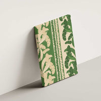 Hawaii Pua Kenikeni Lei Canvas Wall Art With Lau Maia Green LT05 - Polynesian Pride