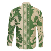 Hawaii Pua Kenikeni Lei Family Matching Summer Maxi Dress and Hawaiian Shirt With Lau Maia Green