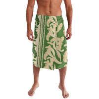 Hawaii Pua Kenikeni Lei Lavalava With Lau Maia Green LT05 Green - Polynesian Pride