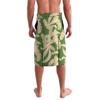Hawaii Pua Kenikeni Lei Lavalava With Lau Maia Green LT05 - Polynesian Pride
