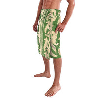 Hawaii Pua Kenikeni Lei Lavalava With Lau Maia Green LT05 - Polynesian Pride