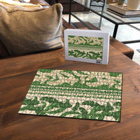 Hawaii Pua Kenikeni Lei Puzzle With Lau Maia Green LT05 - Polynesian Pride