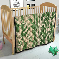 Hawaii Pua Kenikeni Lei Quilt With Lau Maia Green LT05 - Polynesian Pride