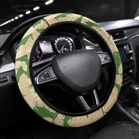Hawaii Pua Kenikeni Lei Steering Wheel Cover With Lau Maia Green LT05 Universal Fit Green - Polynesian Pride