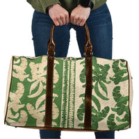 Hawaii Pua Kenikeni Lei Travel Bag With Lau Maia Green LT05 Green - Polynesian Pride