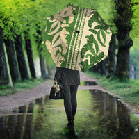 Hawaii Pua Kenikeni Lei Umbrella With Lau Maia Green LT05 - Polynesian Pride