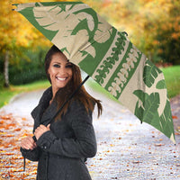 Hawaii Pua Kenikeni Lei Umbrella With Lau Maia Green LT05 - Polynesian Pride