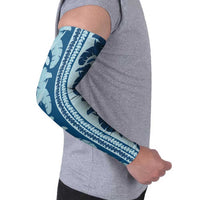 Hawaii Pua Kenikeni Lei Arm Sleeves With Lau Maia Royal Blue LT05 - Polynesian Pride