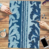 Hawaii Pua Kenikeni Lei Puzzle With Lau Maia Royal Blue LT05 Blue - Polynesian Pride