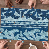 Hawaii Pua Kenikeni Lei Puzzle With Lau Maia Royal Blue LT05 - Polynesian Pride