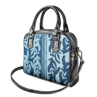 Hawaii Pua Kenikeni Lei Shoulder Handbag With Lau Maia Royal Blue LT05 - Polynesian Pride