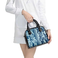 Hawaii Pua Kenikeni Lei Shoulder Handbag With Lau Maia Royal Blue LT05 - Polynesian Pride