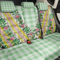 Hawaii Pikake Lokelani Plumeria Lei Back Car Seat Cover Green Palaka Motifs LT05 - Polynesian Pride