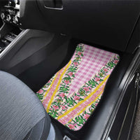 Hawaii Pikake Lokelani Plumeria Lei Car Mats Pink Palaka Motifs LT05 - Polynesian Pride