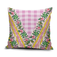 Hawaii Pikake Lokelani Plumeria Lei Pillow Cover Pink Palaka Motifs LT05 Pink - Polynesian Pride