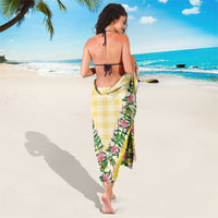 Hawaii Pikake Lokelani Plumeria Lei Sarong Yellow Palaka Motifs LT05 - Polynesian Pride