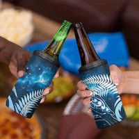 New Zealand Matariki 4 in 1 Can Cooler Tumbler Pigeon Kereru Maori Fern Art