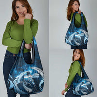New Zealand Matariki Grocery Bag Pigeon Kereru Maori Fern Art