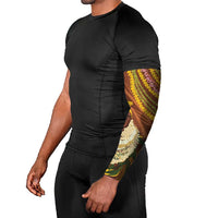 Hawaii King Kamehameha Arm Sleeves Hawaiian Kakau Pattern With Leis LT05 - Polynesian Pride