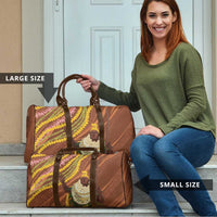 Hawaii King Kamehameha Travel Bag Hawaiian Kakau Pattern With Leis LT05 - Polynesian Pride
