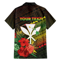 Personalized Hawaii Born and Raised Hawaiian Shirt Kanaka Maoli Flag Day LT05 - Polynesian Pride