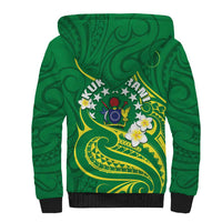 Cook Islands Happy Constitution Day Sherpa Hoodie Pattern Tribal Art LT05 - Polynesian Pride