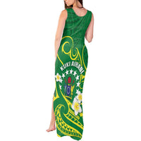 Cook Islands Happy Constitution Day Tank Maxi Dress Pattern Tribal Art LT05 - Polynesian Pride