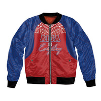 Aiga Samoa Bomber Jacket Aiga Is Everything LT05 Unisex Red - Polynesian Pride