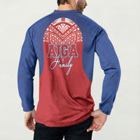 Aiga Samoa Button Sweatshirt Aiga Is Everything LT05 - Polynesian Pride